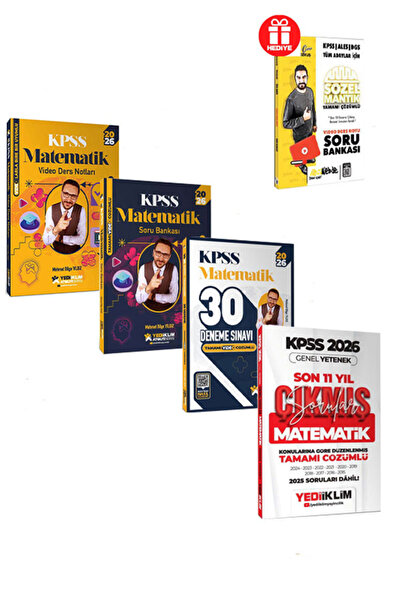Yediiklim Yayınları 2026 KPSS Mehmet Bilge Yıldız Atölye Serisi GY Matematik ...
