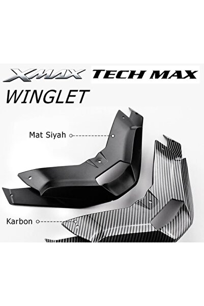 YSGMOTOPARTS Xmax Techmax 250/300 2023-2024 Far Altı Winglet Spoyler Aksesuar Karbon