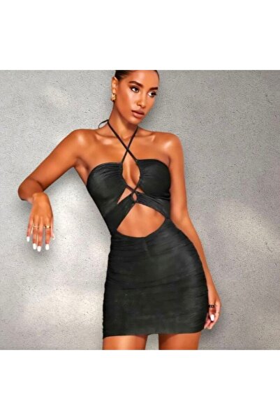 REAL PASSİONE Simli Gece Elbisesi