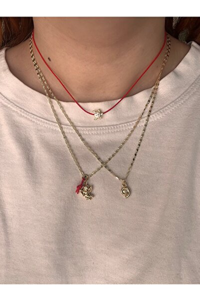 sevvelry Eros Spiral Kaplumbağa Kolye Kombin