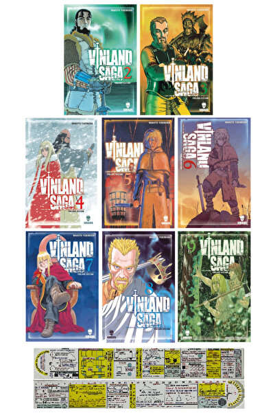 Kurukafa Yayınevi Vinland Saga 2-3-4-5-6-7-8-9. Ciltler Manga Seti + Özel Cetvel