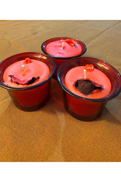 venuzes 3'lü Mini Aşk mumu