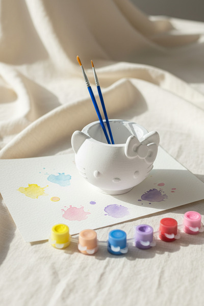 adanaçiçekliatölye HELLO KITTY KALEMLİK BOYAMA SETİ ÇOCUK ETKİNLİK