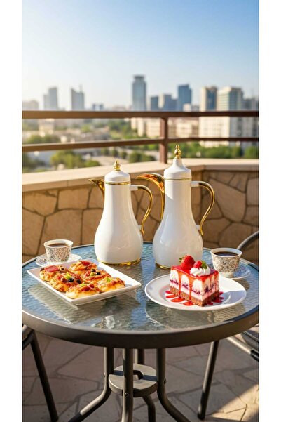 Generic Luxury Royal Design 1 Liter Tea and Coffee Thermos Set