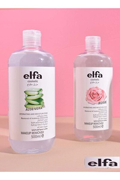 ELFA مزيل مكياج العيون من إلفا مع الصبار والورد - 500 مل