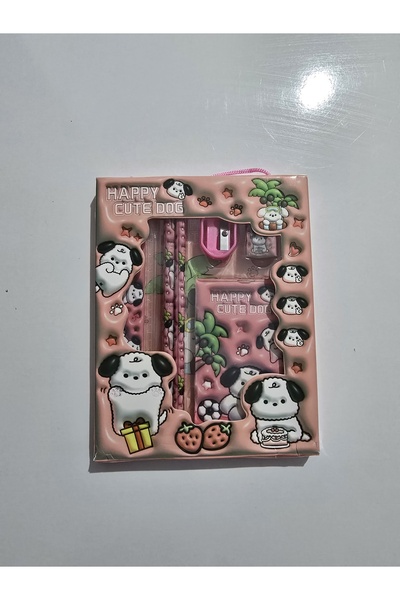 Ximi Sevimli Figürlü Çocuk Kırtasiye Seti – 2 Kalem, Silgi, Cetvel & Kalemtır...