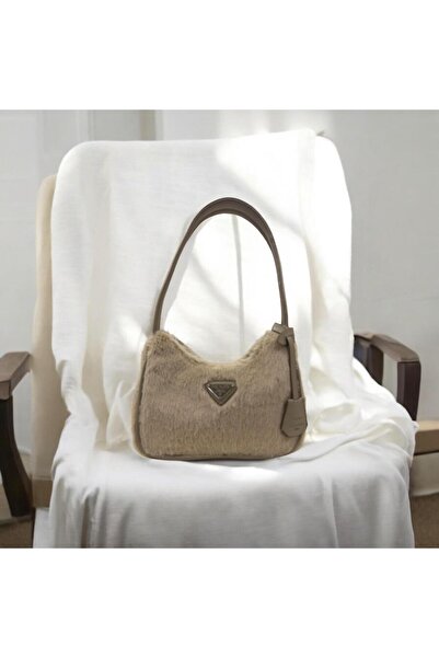 SitareTakı Peluş Kalın Askılı Omuz Ve Kol Çantası