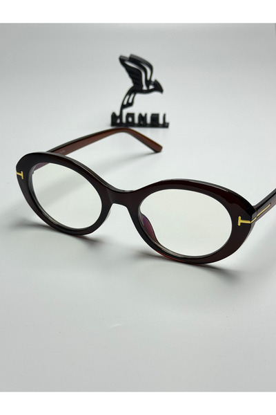 MONAL EYEWEAR Tweety Kadın Oval Mavi Işık Koruyuculu Ekran Gözlüğü Şeffaf Cam...