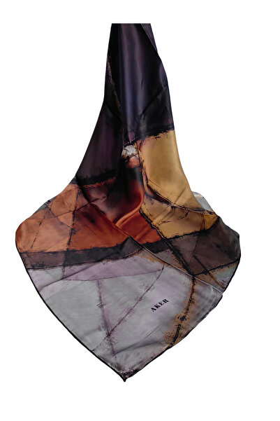 Aker Silk Crepe Satin Scarf Best of Series 7487701-313
