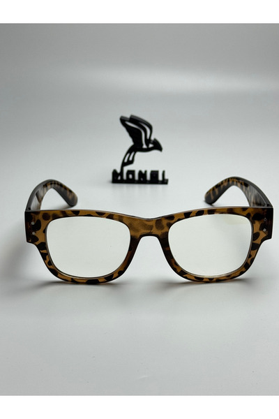 MONAL EYEWEAR Unisex Cross-Cut Popular Wayf Model Shiny Classic Blue Light Protection Screen Glasses Blue Block