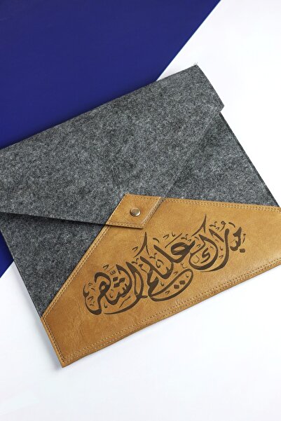 GIFT Canvas bags - leather with the phrase "Blessed month to you" (6 pieces)