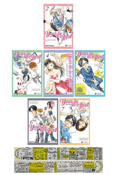 Akıl Çelen Kitaplar Your Lie in April 2-3-4-5-6-7. Ciltler Manga Seti + Özel ...