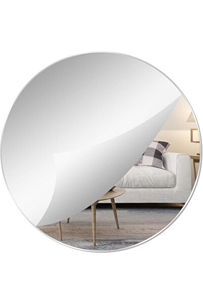 The Bros Round Self Adhesive Mirror, Frameless Round Mirror