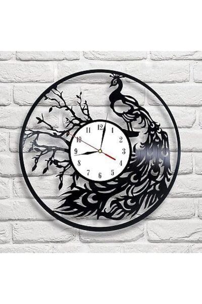 The Bros Peacock Modern Decorative Acrylic Wall Clock (40X40)