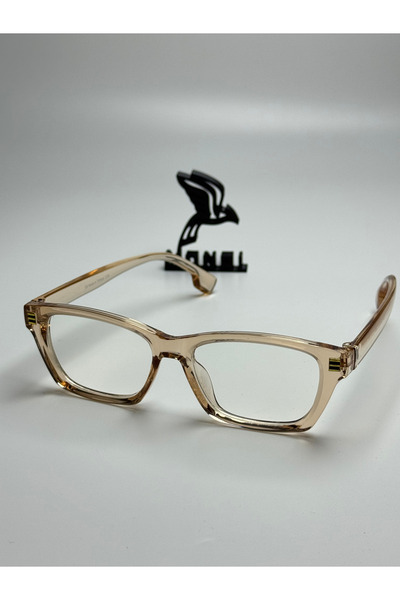 MONAL EYEWEAR Three Lines Burber Blue Light Protector Screen Glasses Optically Compatible