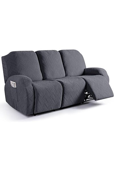 The Bros Stretch Recliner Sofa Covers 3-Pieces Reclining Couch Covers with Po...