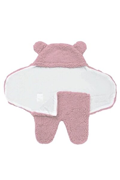 Amis Bear-shaped Swaddling Blanket for Babies, Pink