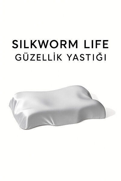 SİLKWORM LİFE Visco Güzellik Yastığı – Yüz Kırışıklık Karşıtı, Boyun ve Omurg...