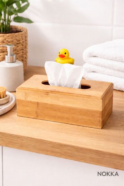 NOKKA Bambu Peçetelik Küçük Boy 17x12x8cm