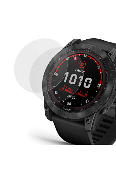 CaseOnn واقي شاشة من الزجاج المقوى 9H لساعة جارمن فينيكس 7X، قطعتان