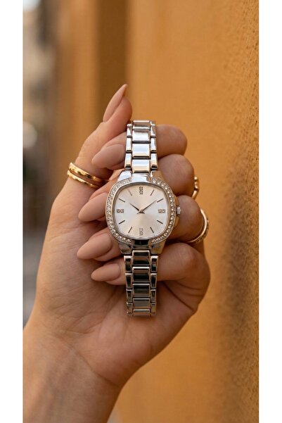 KLISHE Butik ساعة سيرا سيلفر ستيل ستون للنساء، فاخرة، إصدار محدود 2026