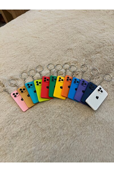 lucien vela Apple Tasarımlı iPhone Model 3D Baskı Renkli Anahtarlık - Kişiye ...