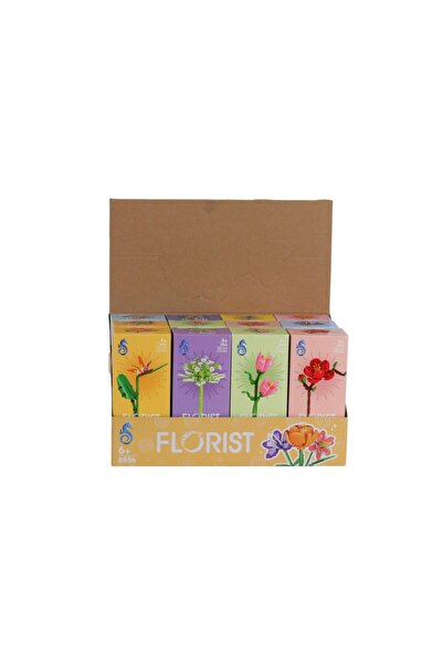 lowell home 8856 قطعة ليغو على شكل زهرة في صندوق (السعر للقطعة)