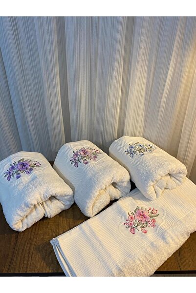 BURYAHOME 3D NAKIŞLI 2’li 50x90 EL YÜZ HAVLUSU