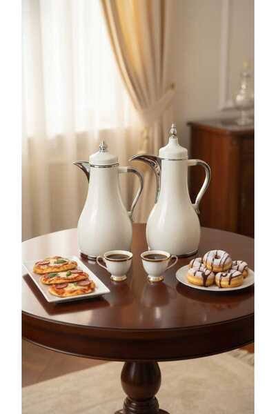 Generic 1 liter tea and coffee thermos set