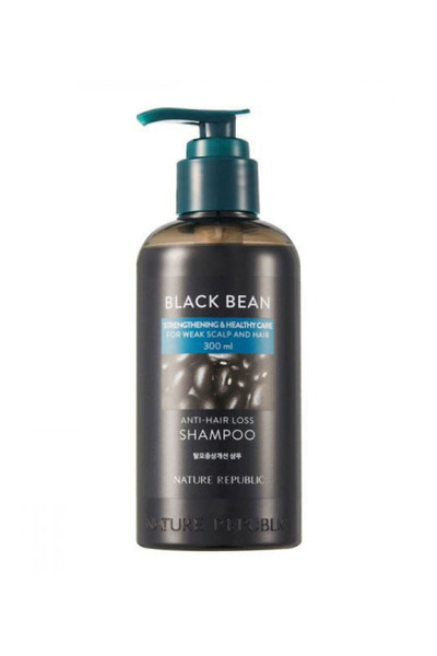 Nature Republic شامبو ناتشورال ريبابليك المضاد لتساقط الشعر بخلاصة الفاصوليا السوداء 300 مل