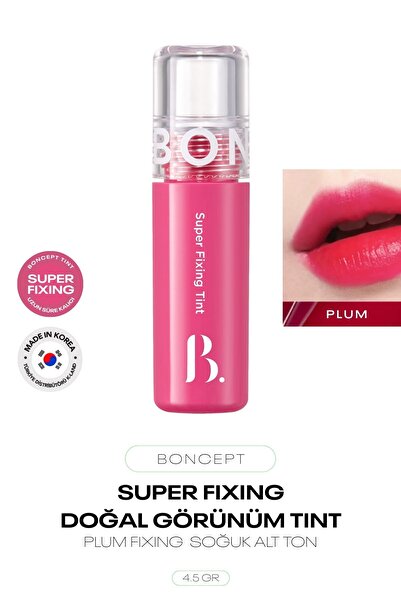 BONCEPT Doğal Görünüm Sunan Kore Dudak Tint Super Fixing Tint