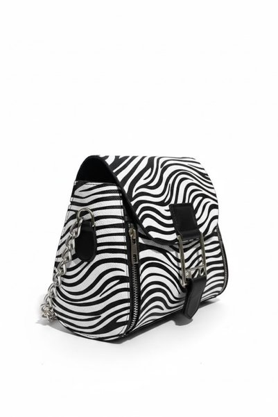 Gebiç Women's Bag Zebra Pattern Shoulder and Shoulder Bag
