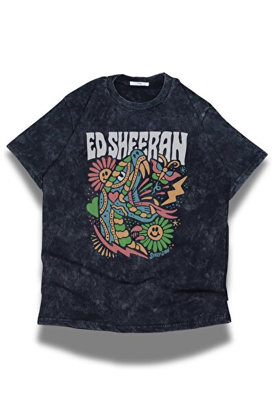 Fuddy Moda Tricou unisex Ed Sheeran, lavabil, cu tricou și supradimensionat c...