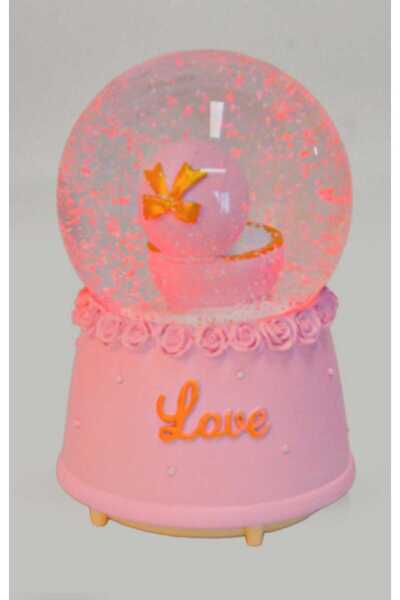 Butik Sevdiklerine Özel Renkli Işıklı Müzikli ve Hareketli Tek Taş Yüzüklü ı ...