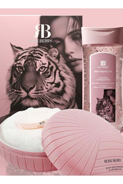 ROSE BERRYY Rose Berry Soft Silky Body Powder + Flexible Transparent Perfume Oil