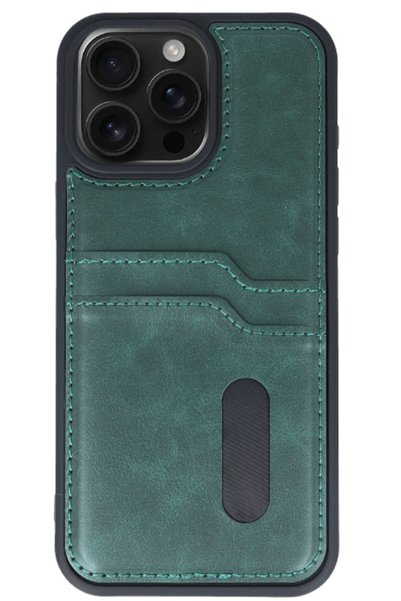 MMP SHOP iPhone 14 Pro Max Compatible Stitched Detailed Leather Case with Card Holder