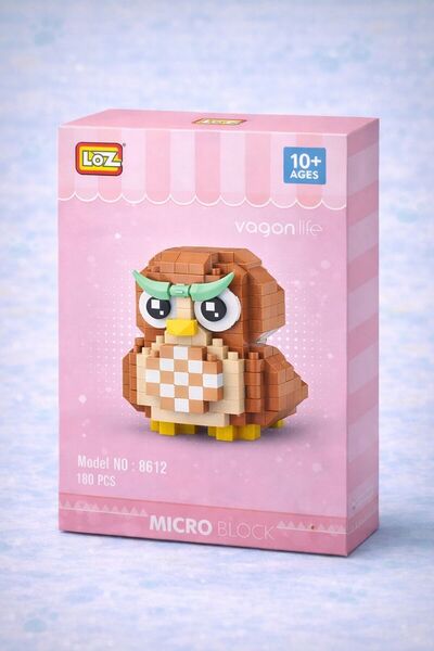 matheon LOZ Micro Block Baykuş Yapım Seti 180 Parça Mini Blok Oyuncak Model 8612