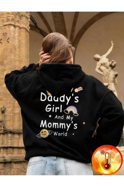 No Plan Момче/момиче ДАМИ МОМИЧЕ МАМА СВЕТЪР С КАПЮШОН И ПРИНТ НА ГЪРБА