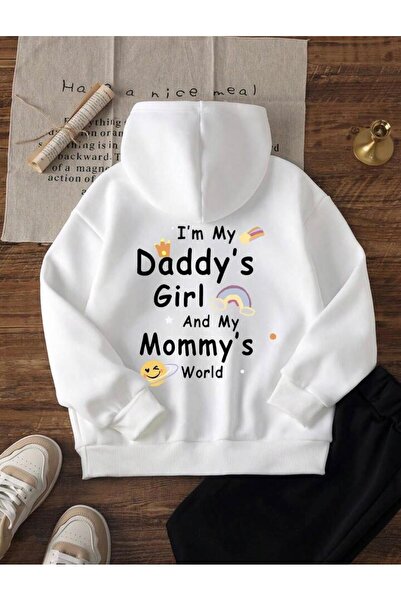 No Plan DEVOJČICA/DREVOČAK DEČJA MAJČINA DEVOJČICA SVET MAJKE MAJICA SA KAPUL...