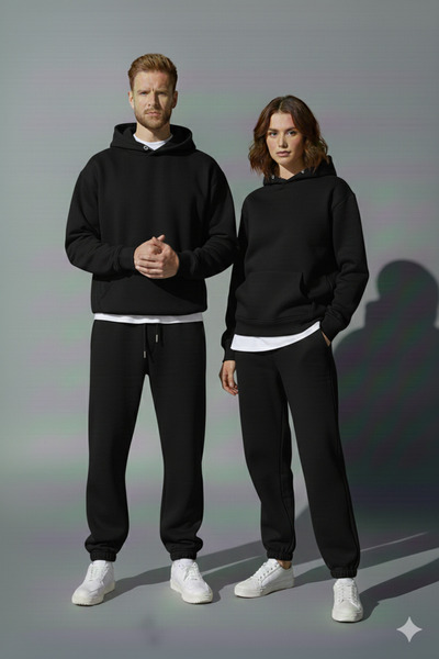 ALİ.COM Winter Lover Couple Combination, Men's and Women's Bottom Top Set Men/Women 2-Piece