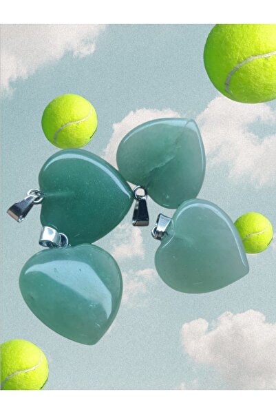 best bioenerji taş terapi Avantürün Heart-Shaped Natural Stone Necklace