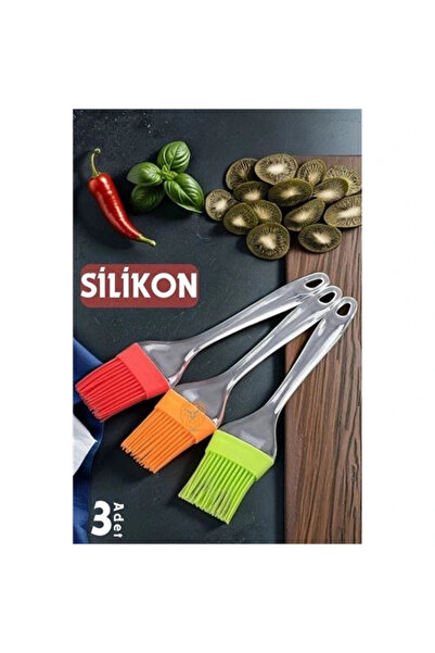 shopwave Premium 3-Piece Silicone Egg and Basting Brush Set - Heat-Resistant Compact Kitchen Helper