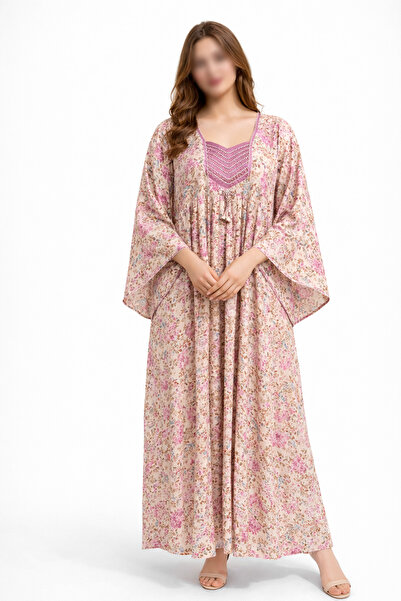 THOGUE Women's silk jalabiya with French sleeves