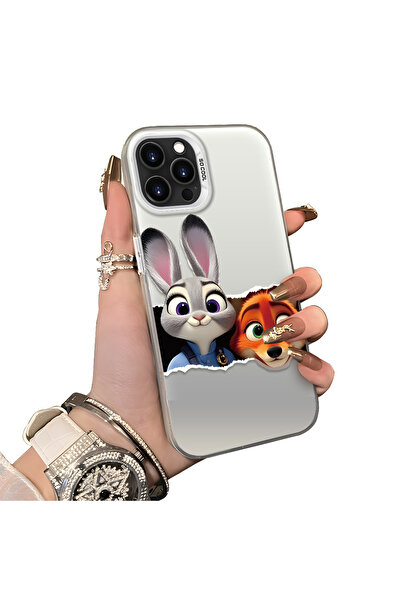 ucuc iPhone 14 Pro Max Compatible Silicone Edge Acrylic Back Anime Character ...