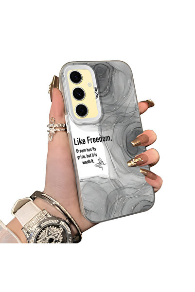 ucuc حافظة حماية من السيليكون ذات الحافة الأكريليكية المتوافقة مع هاتف سامسون...