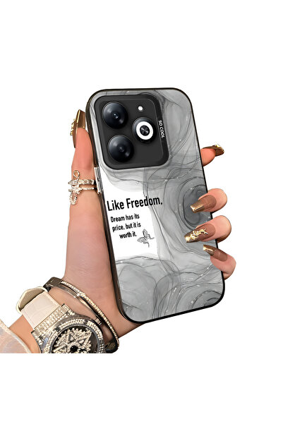 ucuc حافظة حماية بنمط إبداعي من السيليكون المتوافق مع هاتف Infinix Smart 8/8 Pro