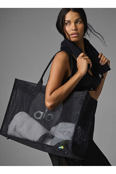 Generic alo mesh bag Yoga Fitness shoulder bag Beach Tote Clear storage bag