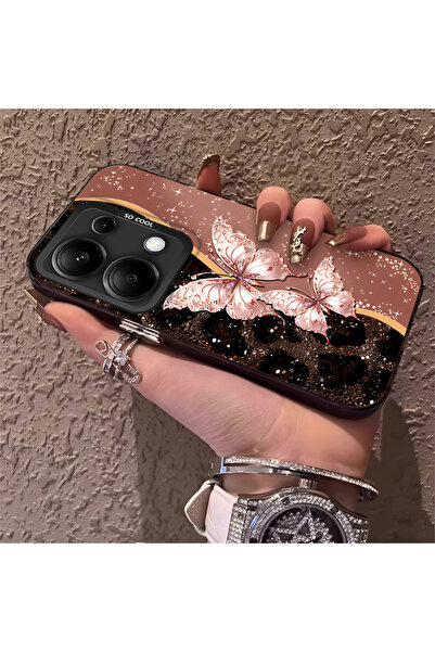 Hontinga Xiaomi Redmi Note 13 Pro 4G Uyumlu Telefon Kılıfı Sert Arka Anti Düş...