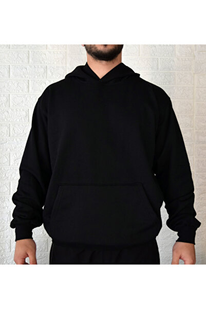 Erkek siyah sweatshirt