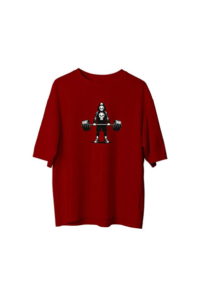 CANDLEMASTORE Punisher Gym - Oversized T-Shirt